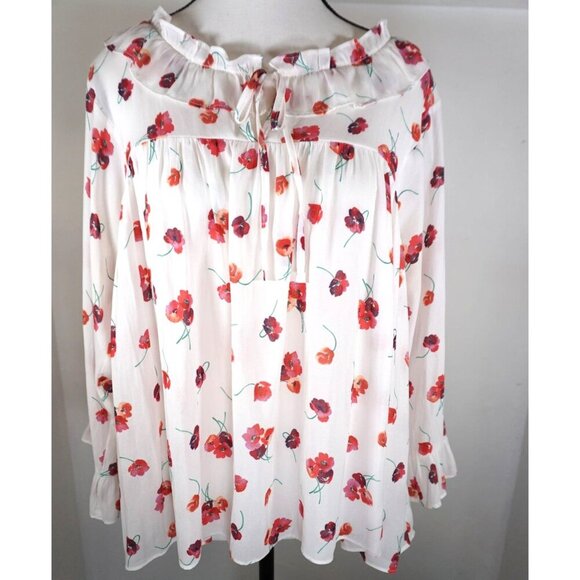 Gap Women's Floral Long-Sleeve Zen Top, Size S - Picture 1 of 15